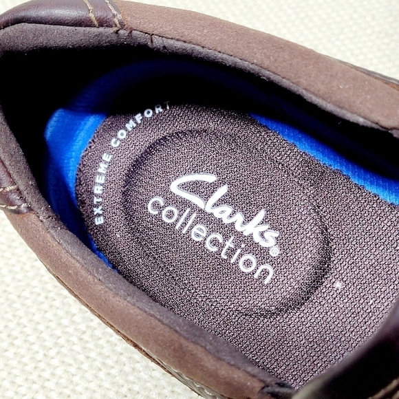 Clarks Bradley Brown Leather Slip-On Men's (10.5 Wide) - Picture 10 of 15